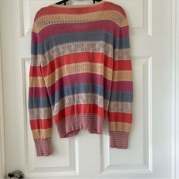 Marc Jacob’s Striped Button Down Sweater Cardigan - Picture 2 of 9